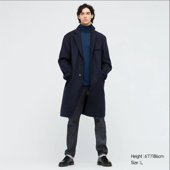 Uniqlo Wool Chesterfield Coat - Picture 1 of 3